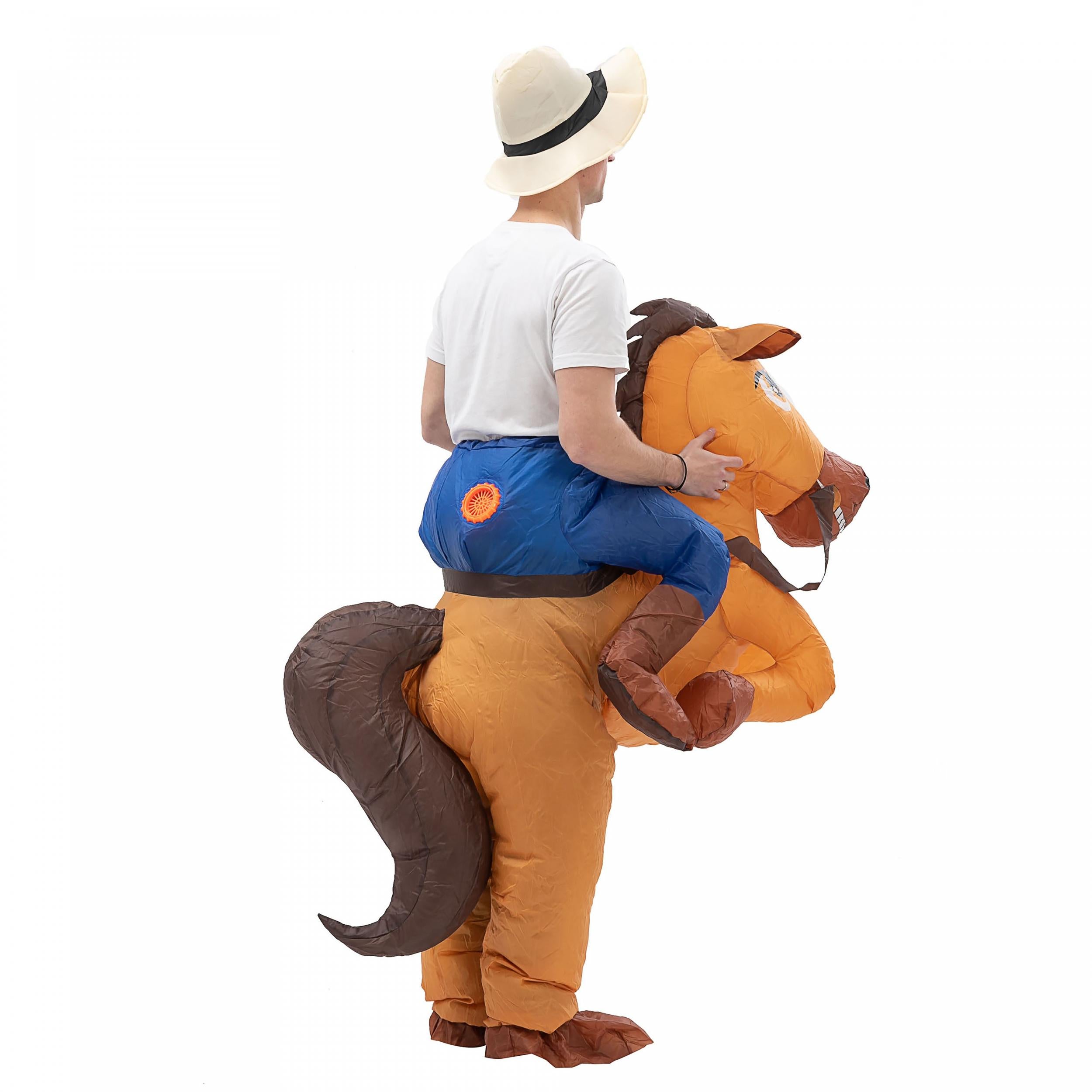 Inflatable Riding Big Tail Horse Costume Adult Height 150