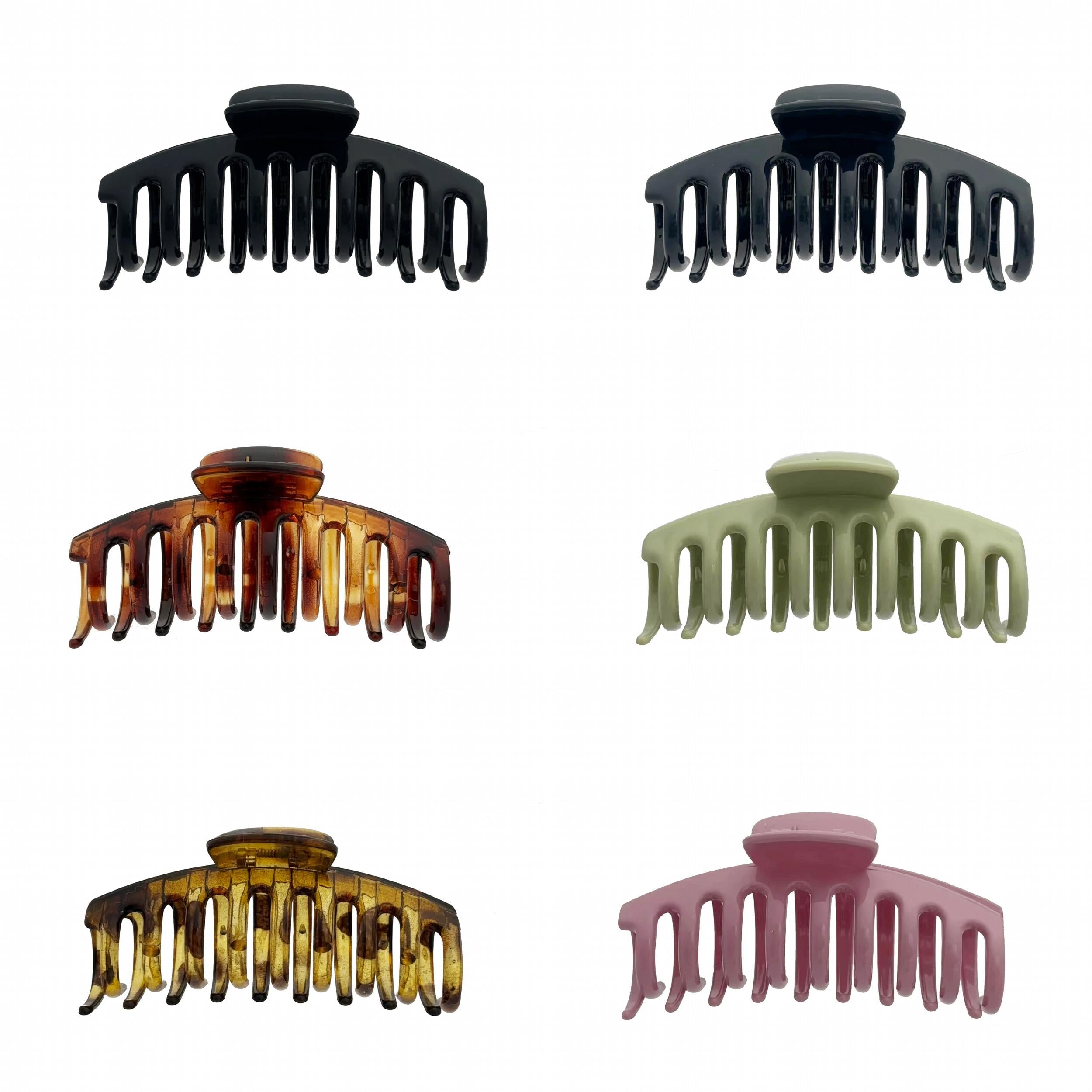 Glossy Oversize Hair Claw Clip Solid Non Slip Strong Hold Grip for Thick Hair