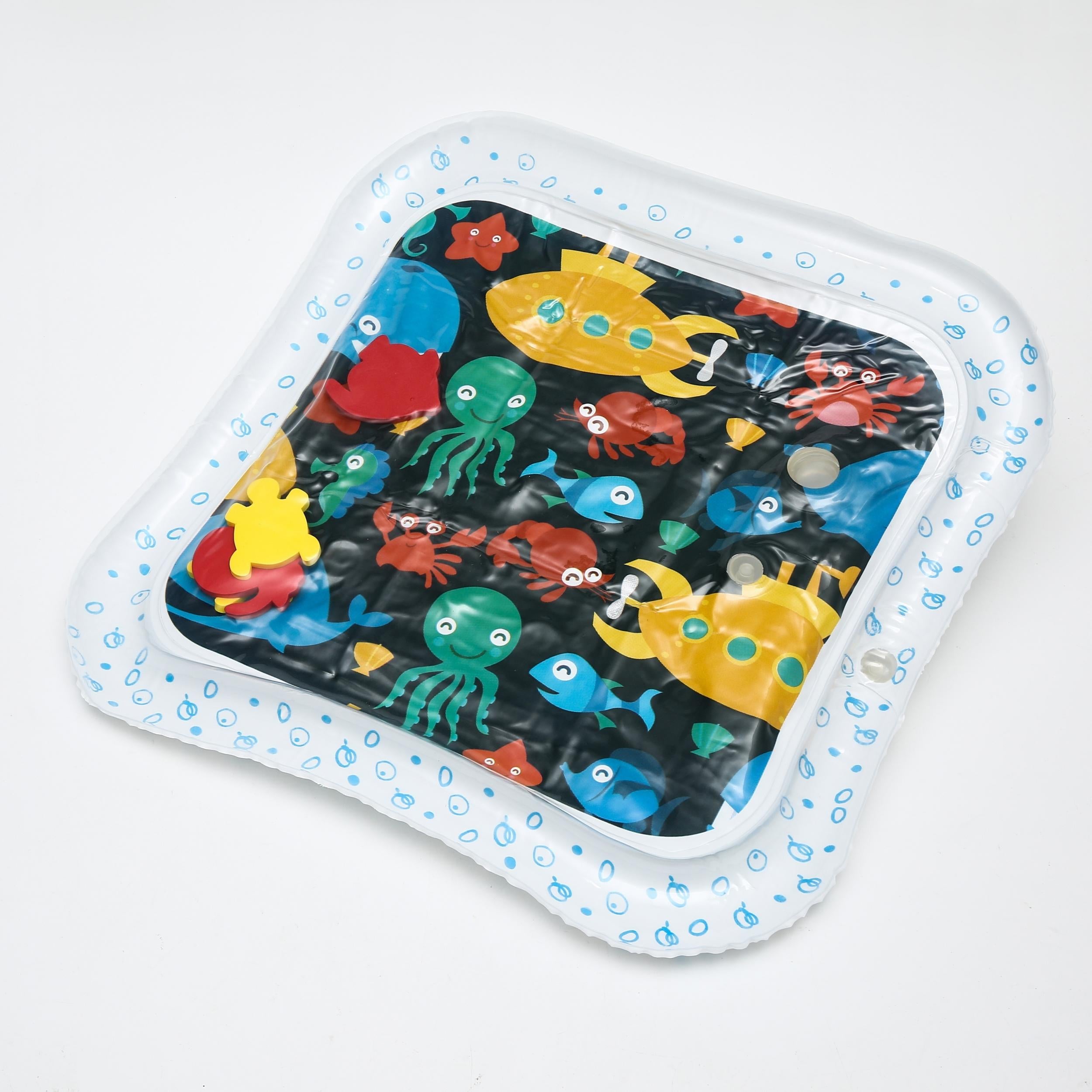 Square Baby Water Mat for Tummy Time Fun