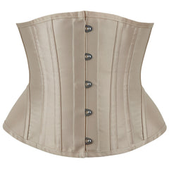  Corset 14 Steel Boned Lace Up Waist Training Bustier Top