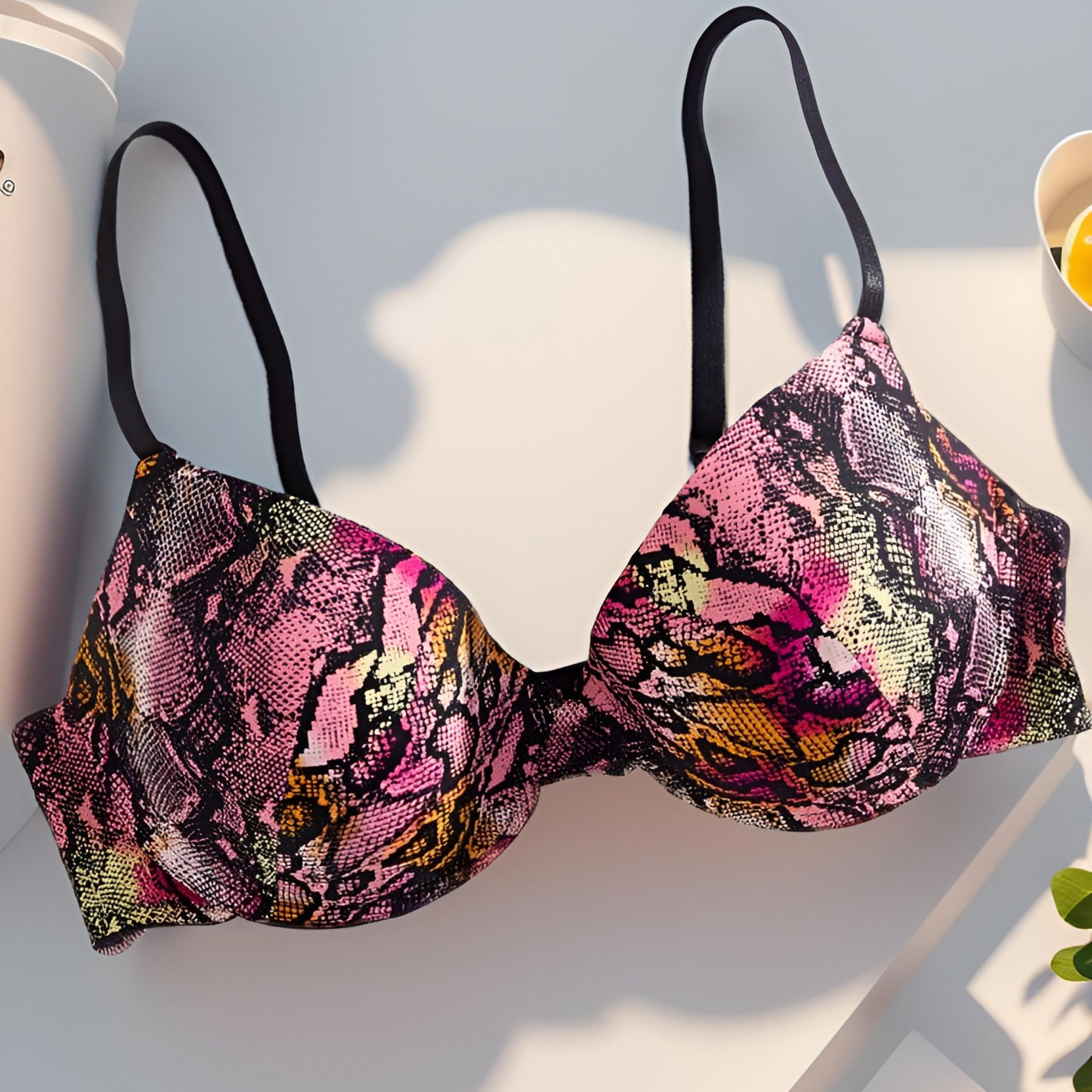 Contrast Push Up Bra Women's Lingerie & Underwear