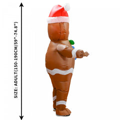 Gingerbread Man Inflatable Costume - Adult Size