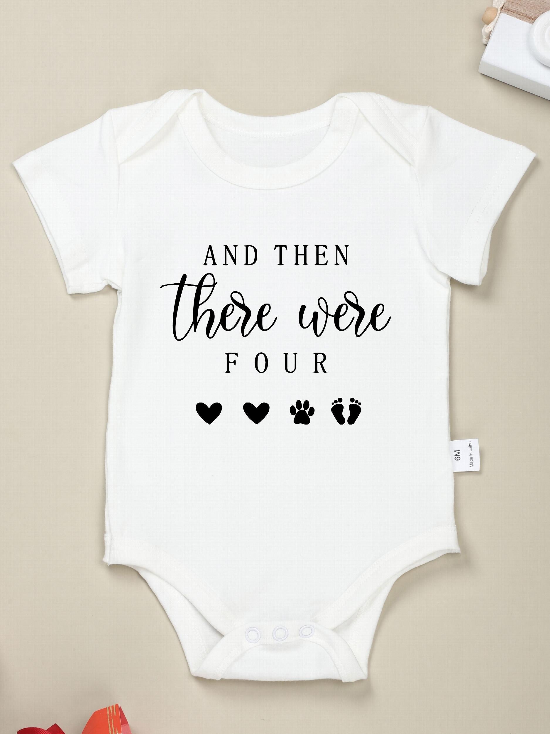 Funny Letter Print Cotton Baby Onesies Soft Round Neck 0-24M