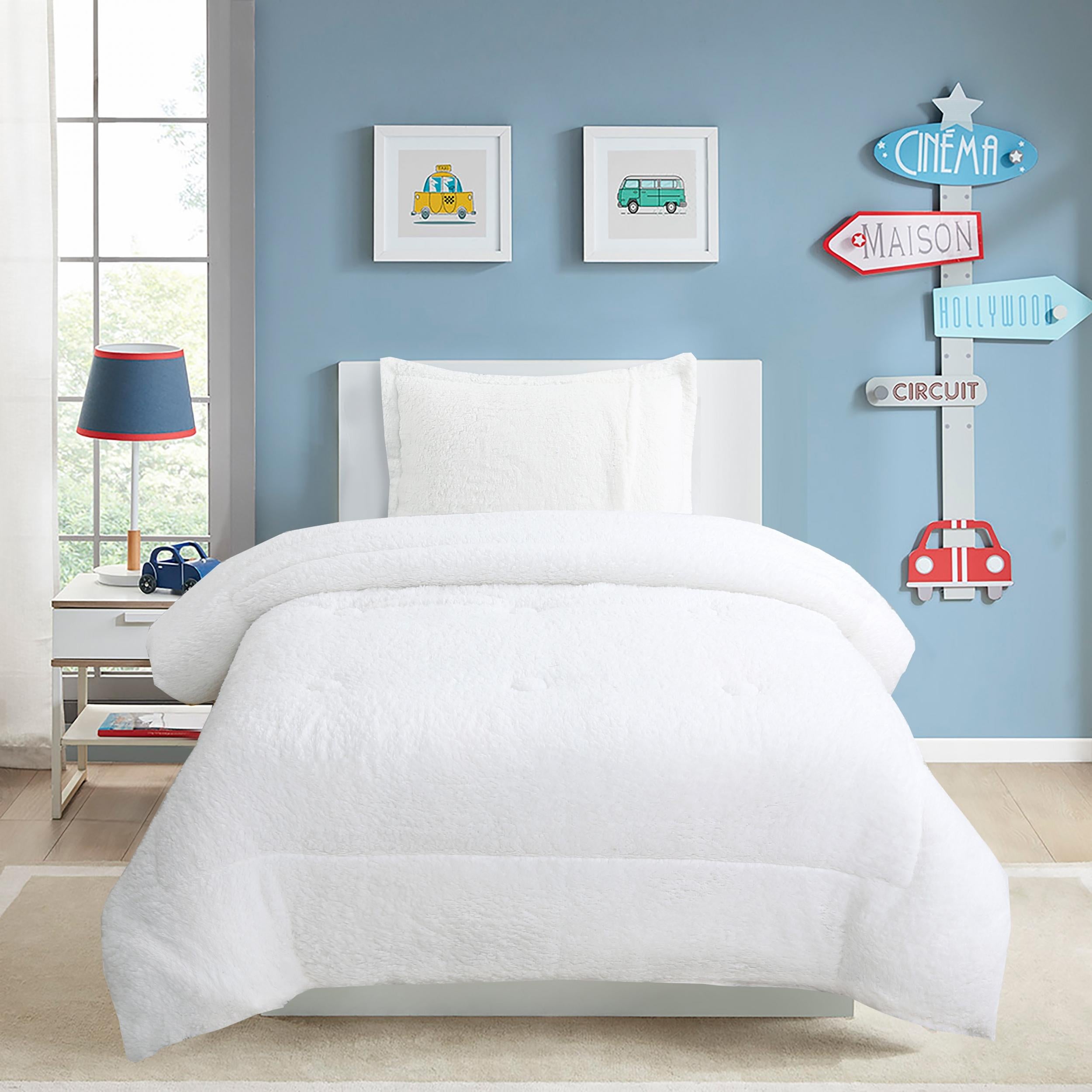 Kids Winter Crown Digital Printing Quilt Cover Set - 2pcs