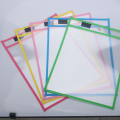 20pcs Dry Erase Bag Writable Reusable Document Bag