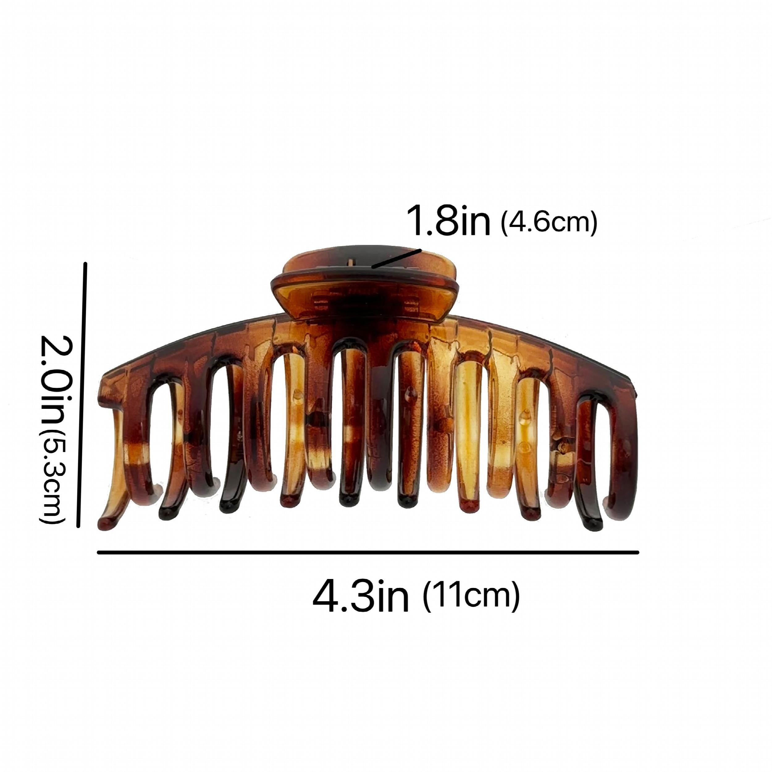 Glossy Oversize Hair Claw Clip Solid Non Slip Strong Hold Grip for Thick Hair