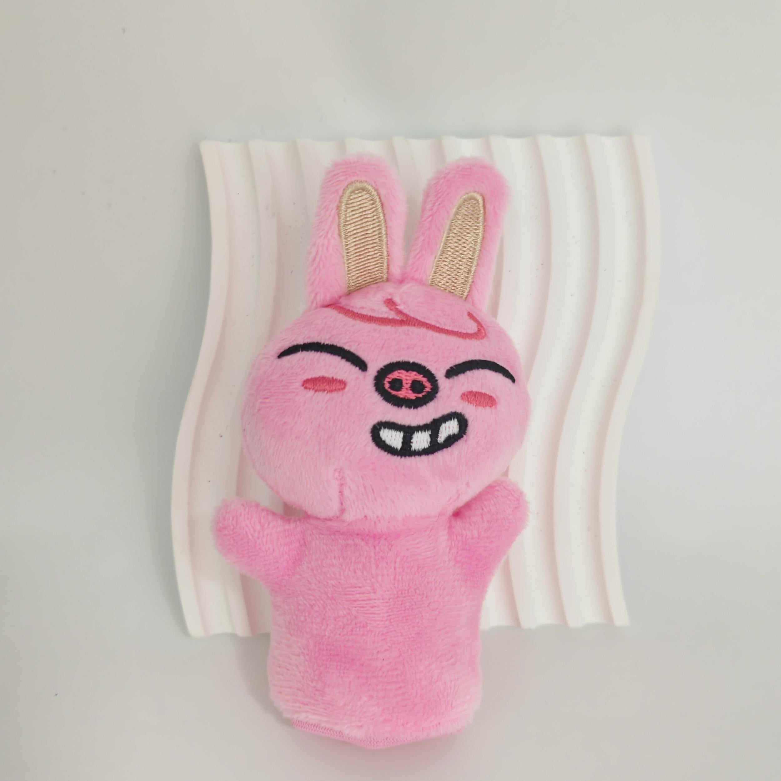 Mini Plush Dolls Interactive Puppet Toys with Soft Fluffy Characters