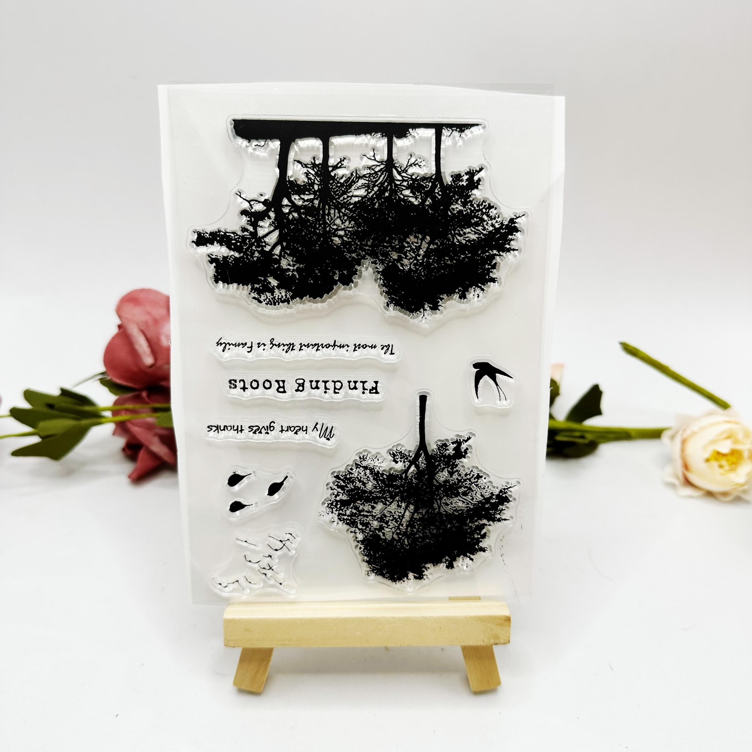 Tree Stamp Printing & Stamping Comic Scrapbook Art
