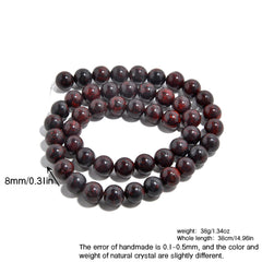 8mm Natural Crystal Long Chain Loose Beads Semi-finished Jewelry