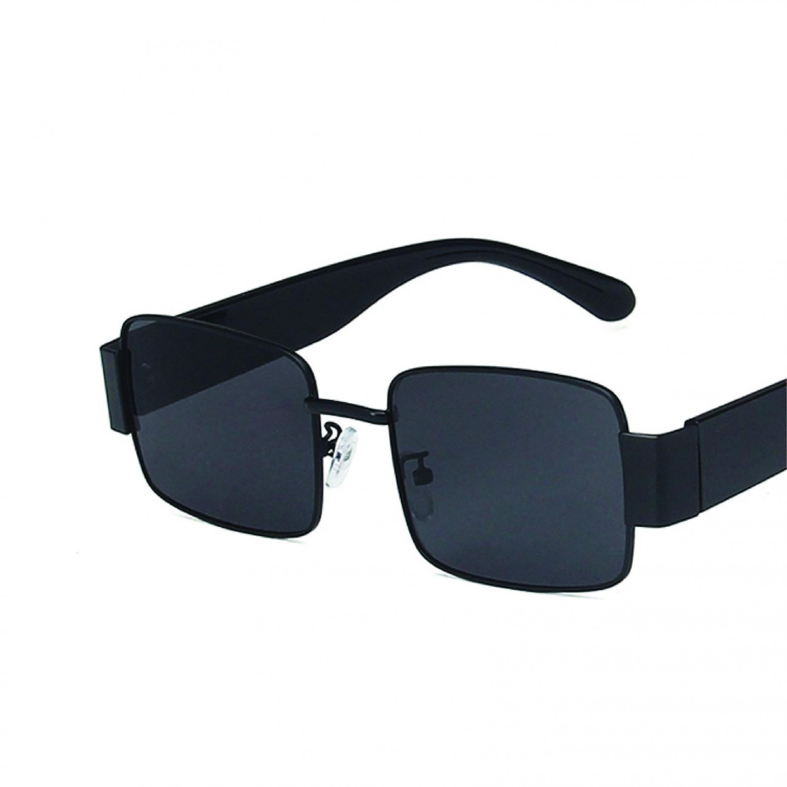 Square Tinted Sunglasses Metal Glasses UV400