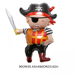 4pcs Pirate Ship Helium Balloons for Kids Birthday Party Decoration