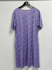  Women's Floral Print Pleated Dress
