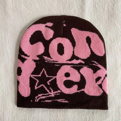 Y2K Beanie Cap Hip Hop 90s Knitted Wool Hats Unisex