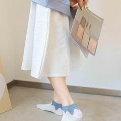 4 Pairs Printed Crew Short Socks Women's Stockings
