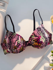 Contrast Push Up Bra Women's Lingerie & Underwear