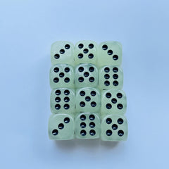 5pcs Luminous Dice Set 16mm Circular Dot Nightclub Bar KTV Entertainment