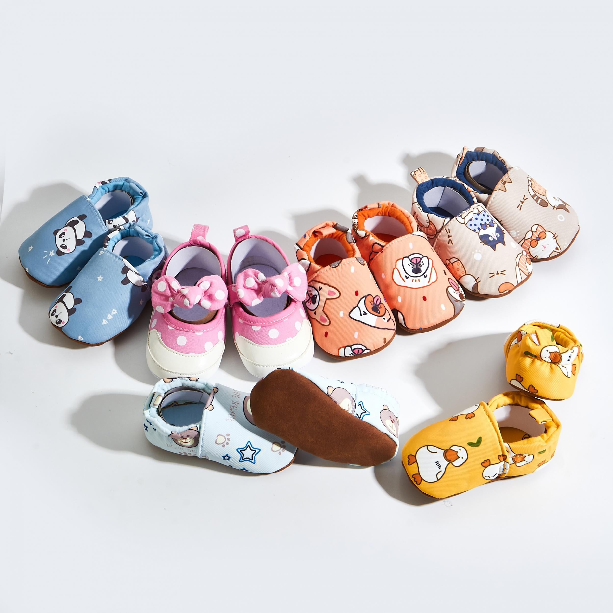 Baby Boys Cartoon House Shoes Non Slip Soft Bottom Indoor Walking Shoes