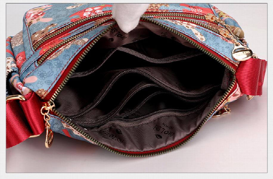 Rabbit Elephant Letters Print Shoulder Bags Tote Travel Backpack