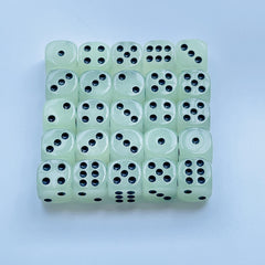 12pcs Luminous Dice 16mm Circular Dot Perfect for Nightclubs Bars KTVs