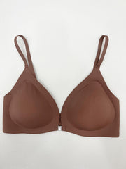 Wireless Front Buckle Triangle Bra for Women