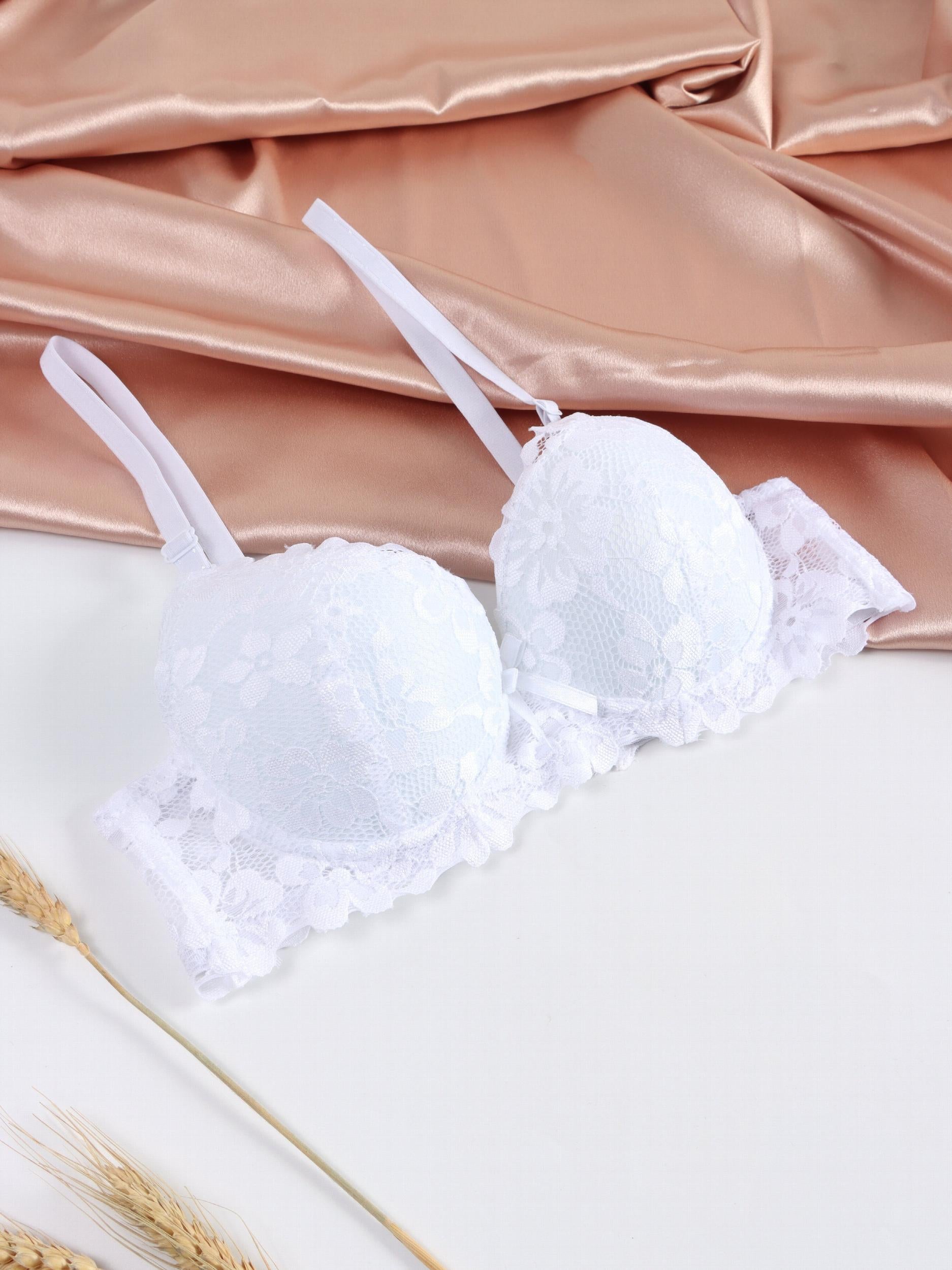 Lace Push Up Bra Breathable Comfy Lingerie