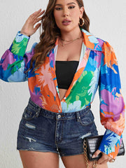  Casual Blouse Women's Long Sleeve Button Up Shirt Top
