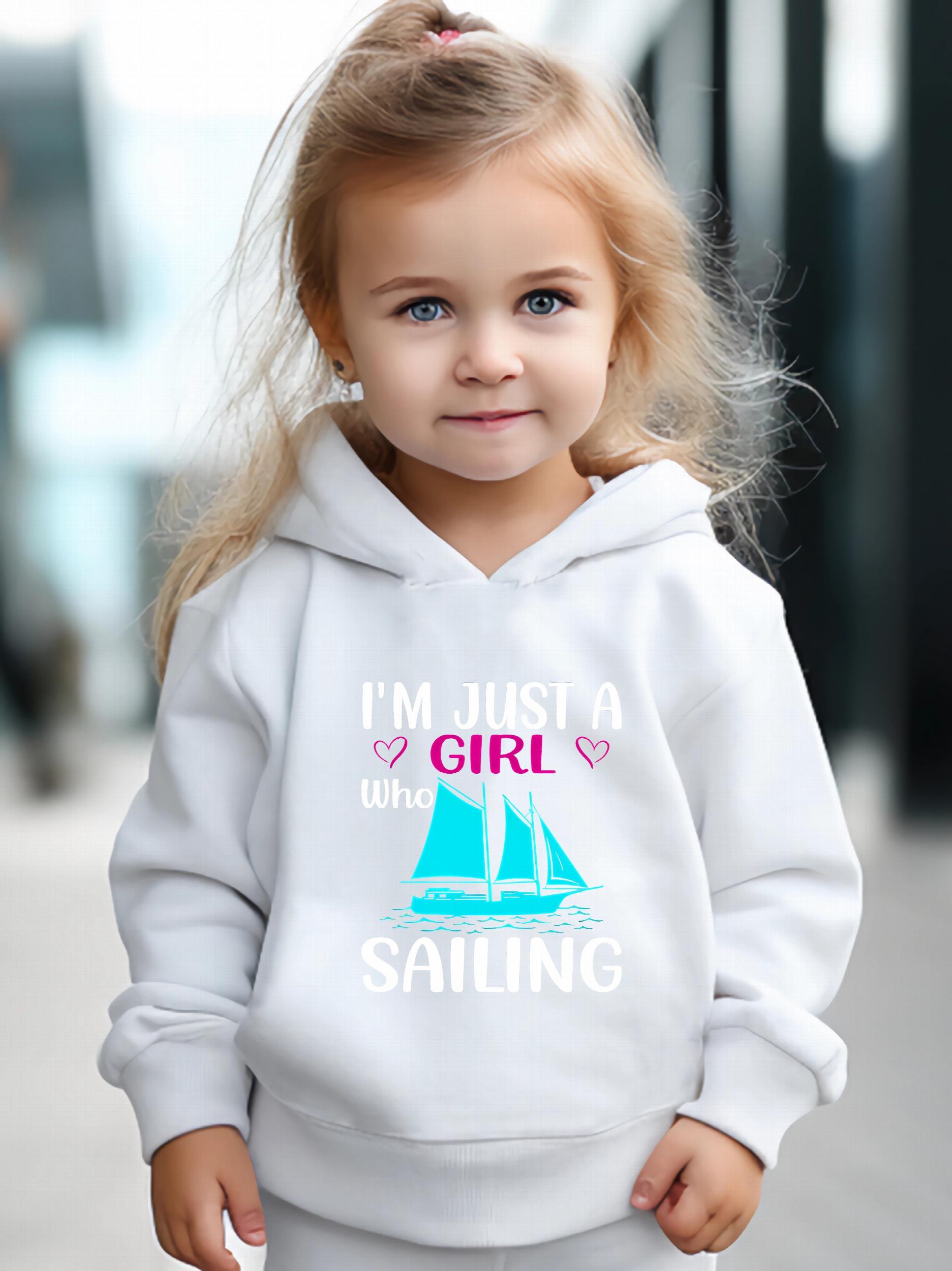 Girl Sailing Pattern 2pcs Activewear Sets for Sports Running