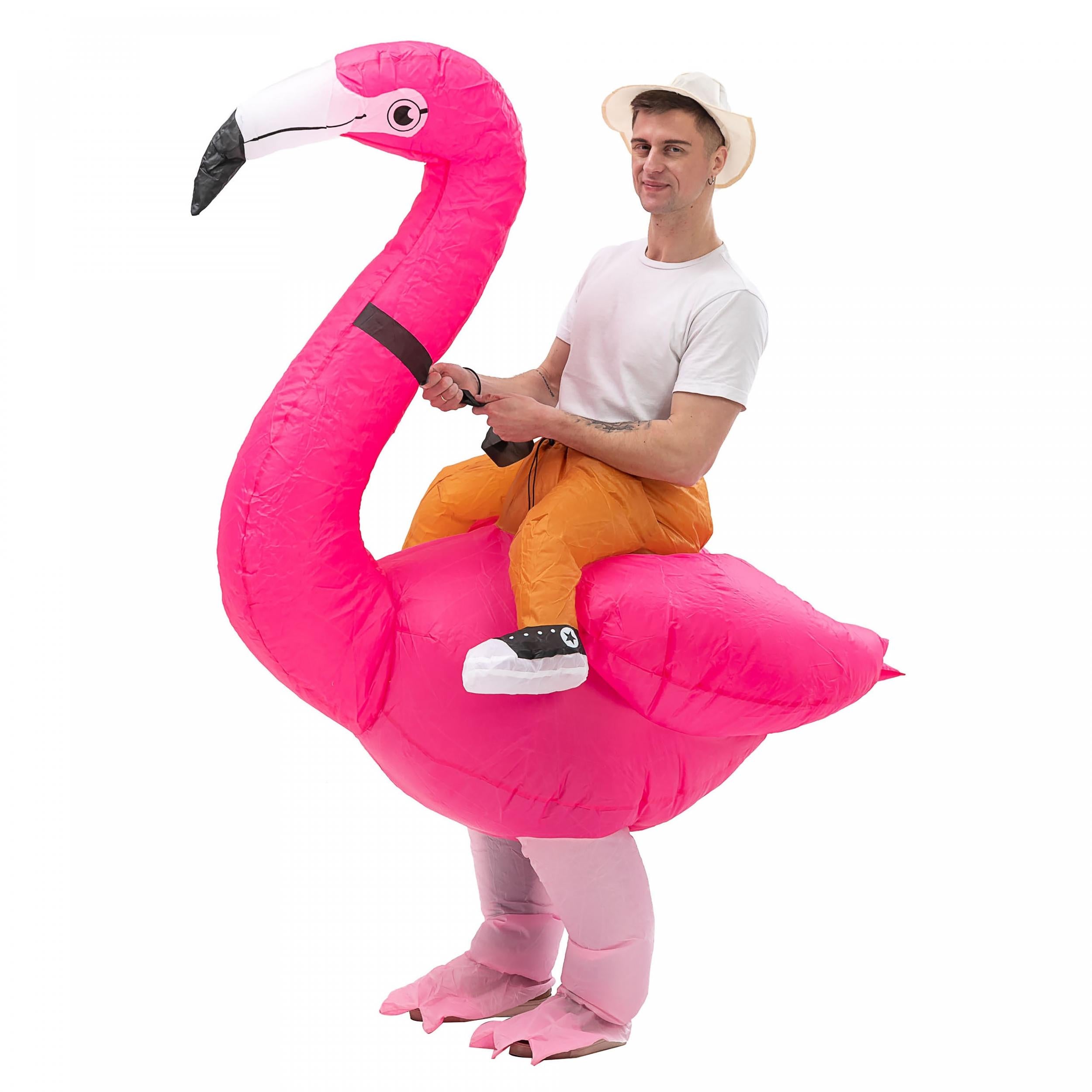 Christmas Flamingo Inflatable Costume Spoof Makeup Props Funny