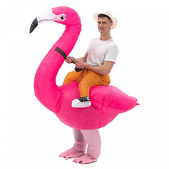Christmas Flamingo Inflatable Costume Spoof Makeup Props Funny