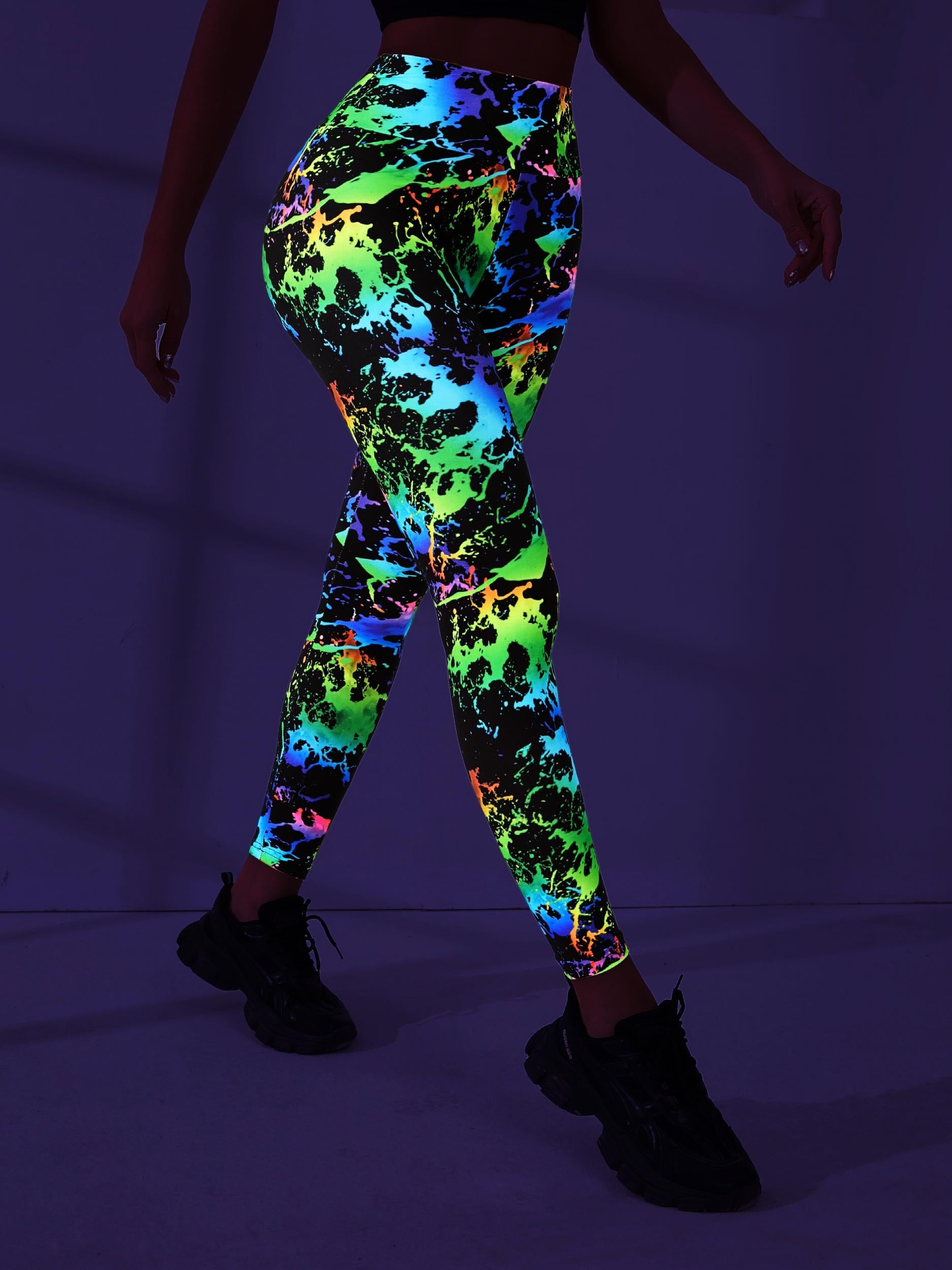 Women's Star Pattern Leggings for Fitness Yoga Running