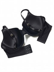  Underwire Push Up Bra Solid Full Cover Molded Cup Women's Plus