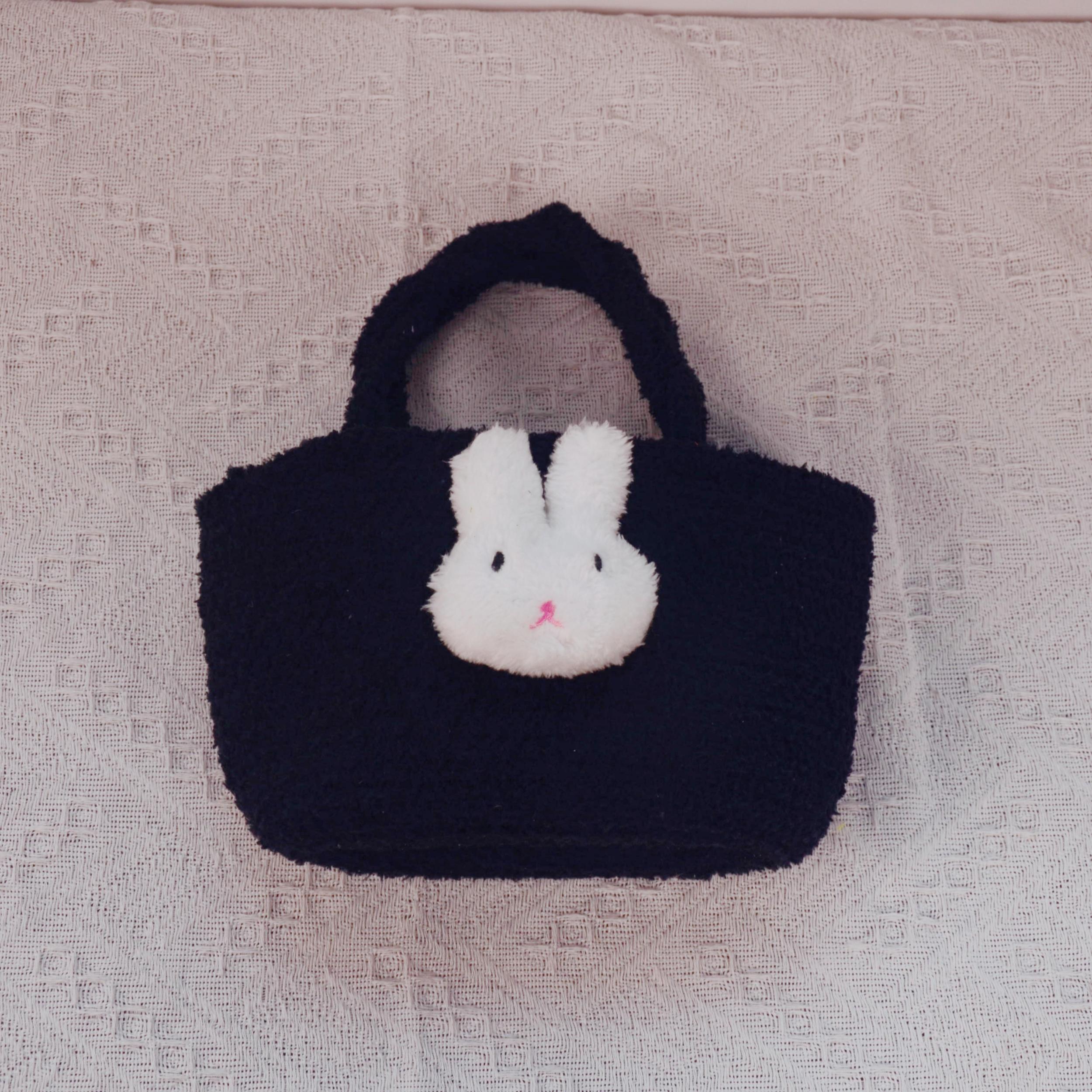 Bunny Decor Satchel Bag Stylish Handbag All Match Storage Bag