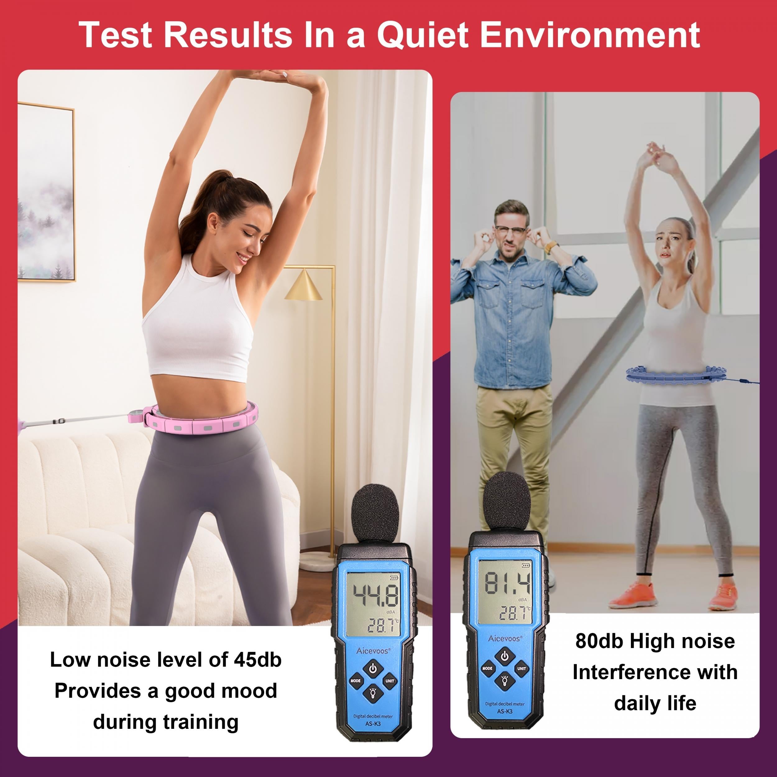 Adjustable Infinity Hoop for Adults Weight Loss Quiet Hoop