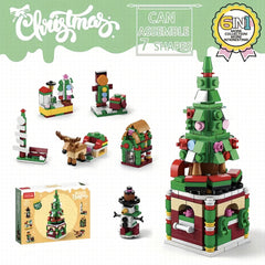 Christmas Series Small Assembly Building Blocks Santa Claus Toy for Children