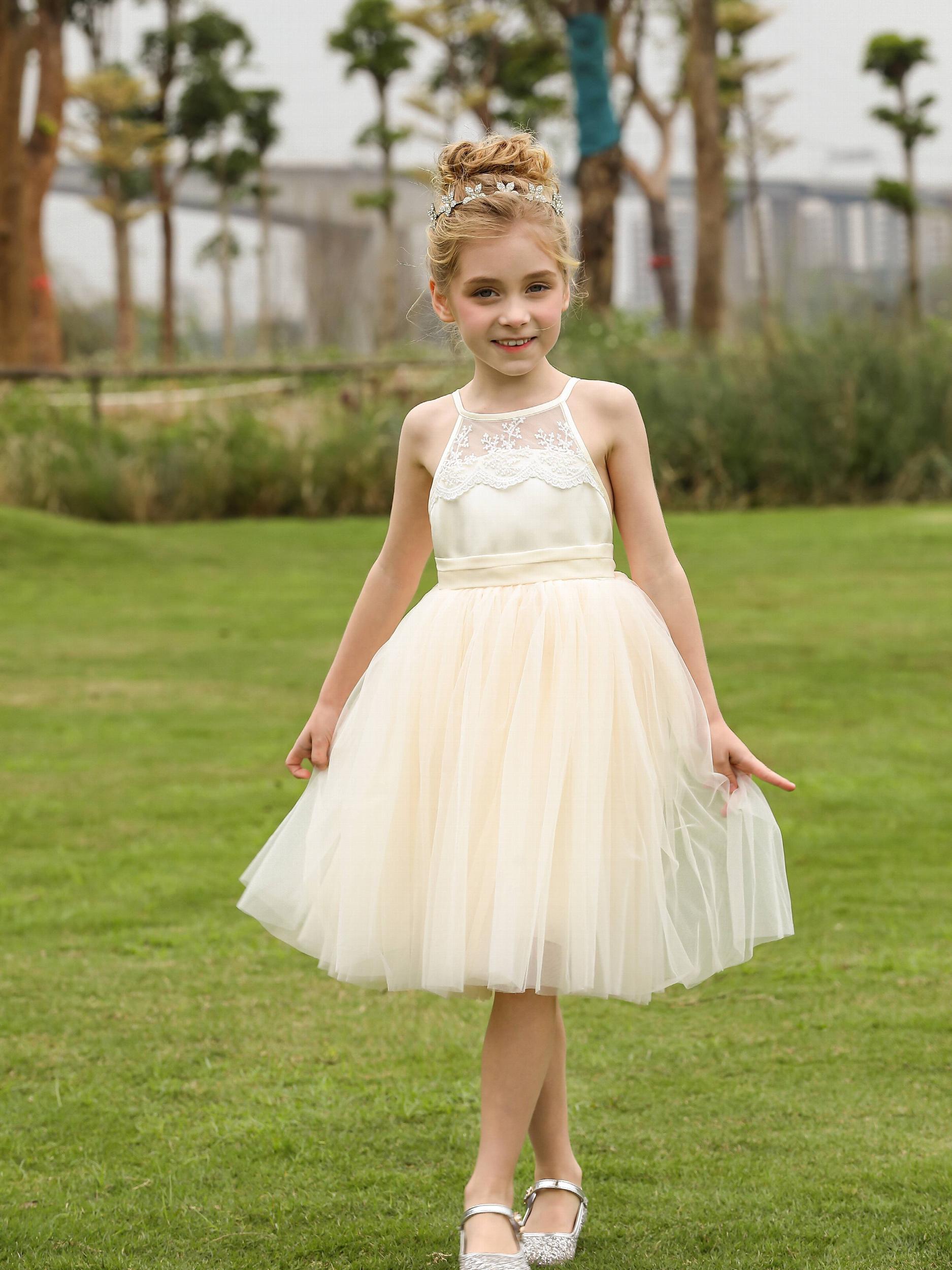 Flower Girls' Evening Dress Tutu Ball Gown