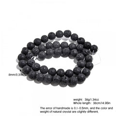 8mm Natural Crystal Long Chain Loose Beads Semi-finished Jewelry