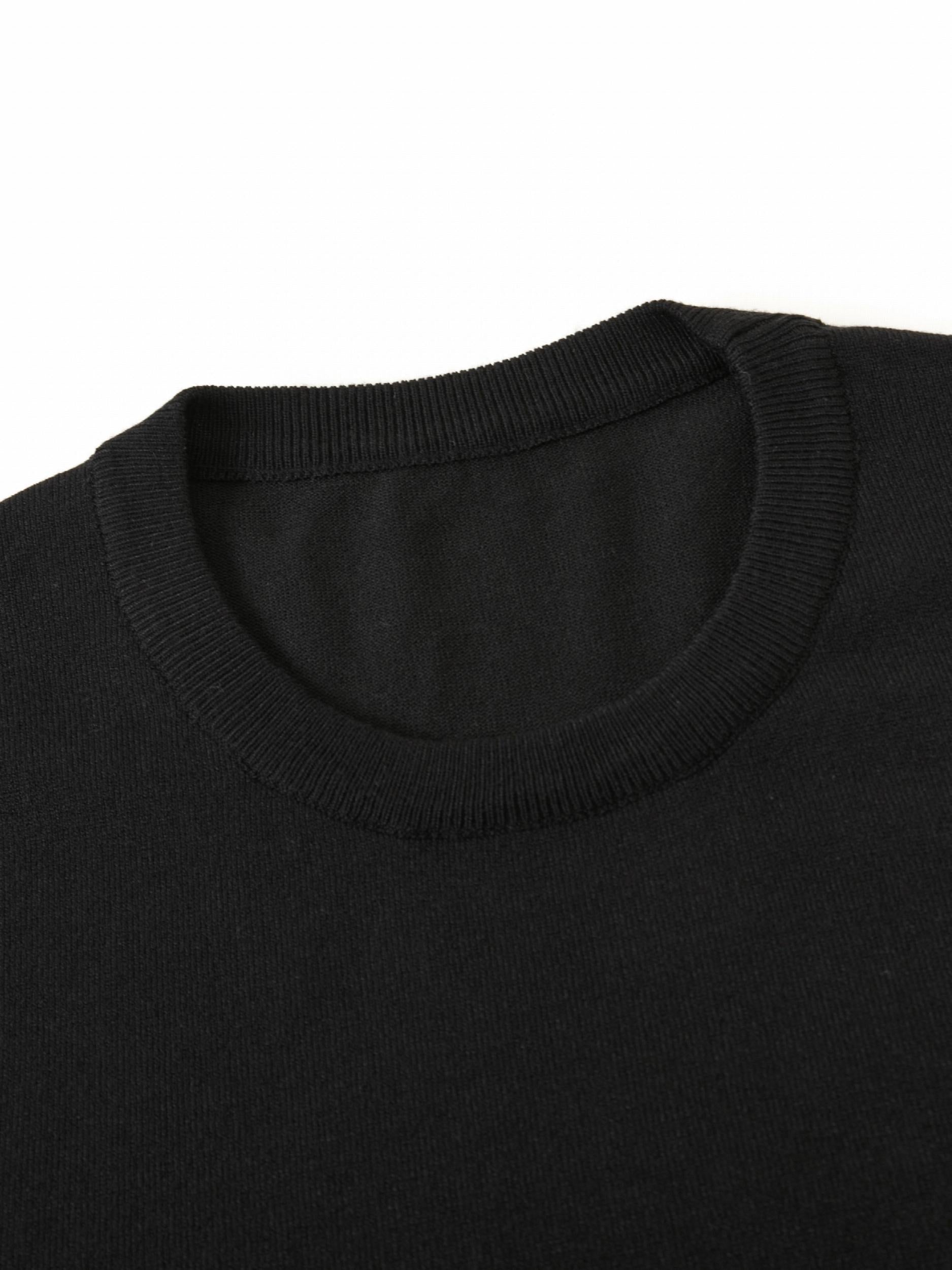 Men's Casual Warm Knitted Solid Sweater
