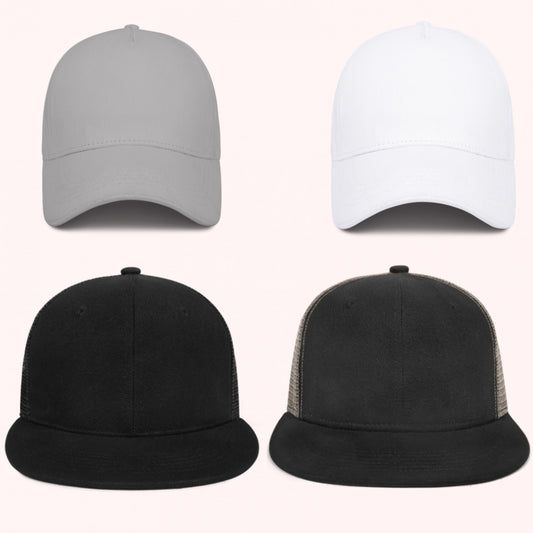 Men's Fitted Baseball Caps - Assorted Styles