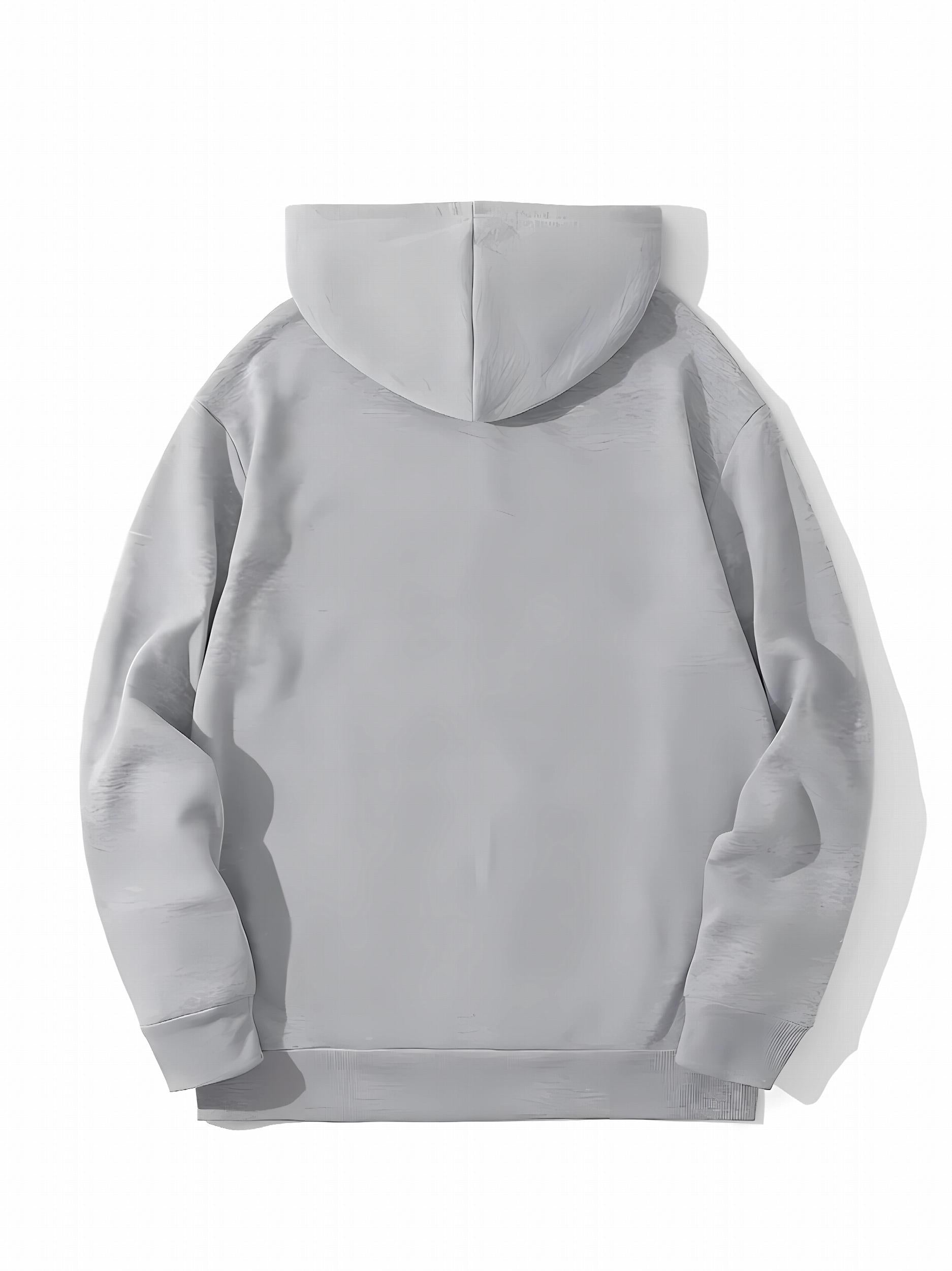 Men's Graphic Print Hoodie with Kangaroo Pocket