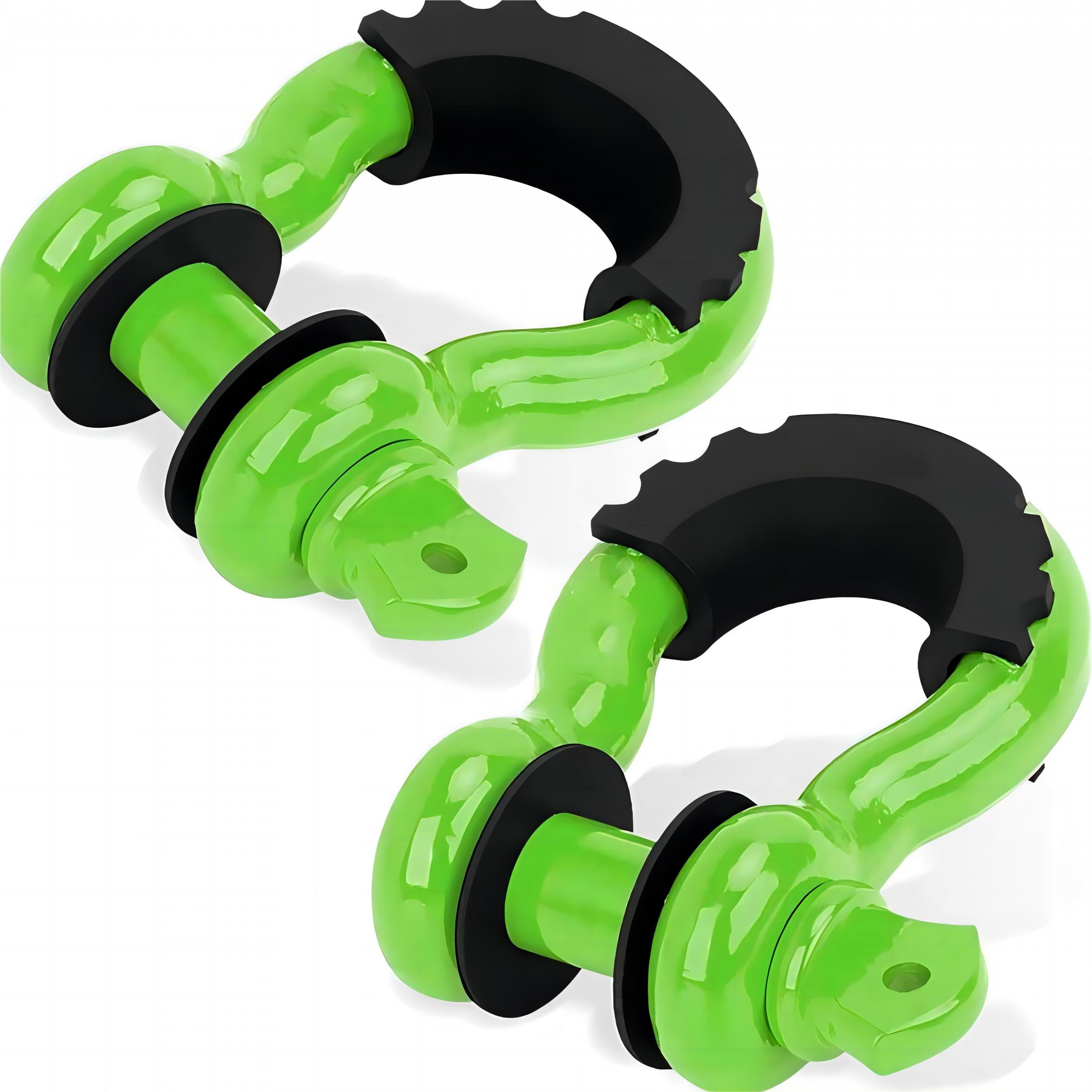 2pcs 3/4 D Ring Shackle 28.5T Break Strength 7/8'' Pin Heavy Duty Recovery