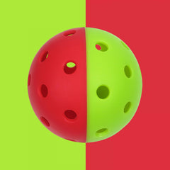 3pcs Red And Green Pickleball for Outdoor Sports - High Durability