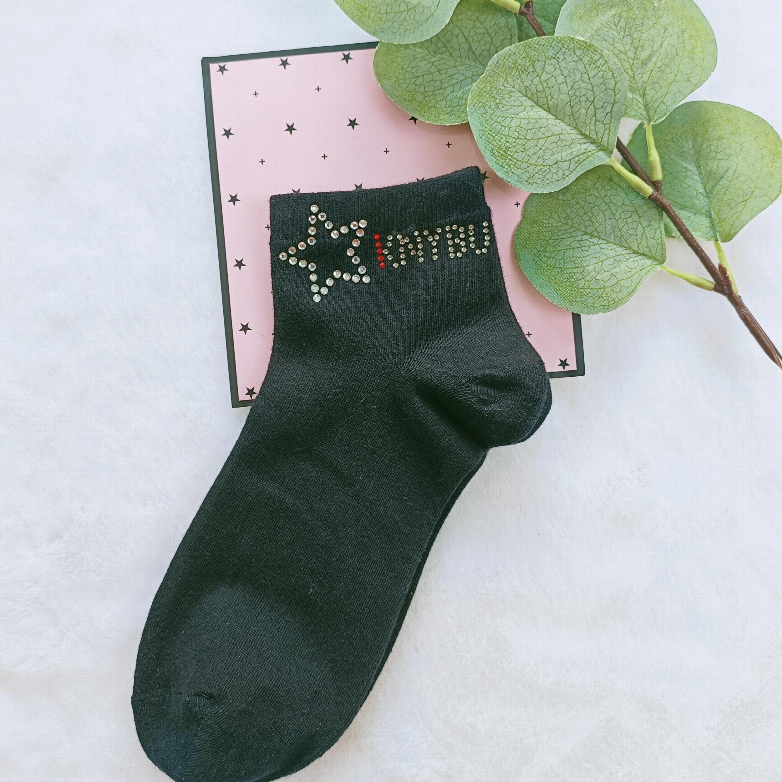 5 Pairs Star Rhinestone Socks for Women