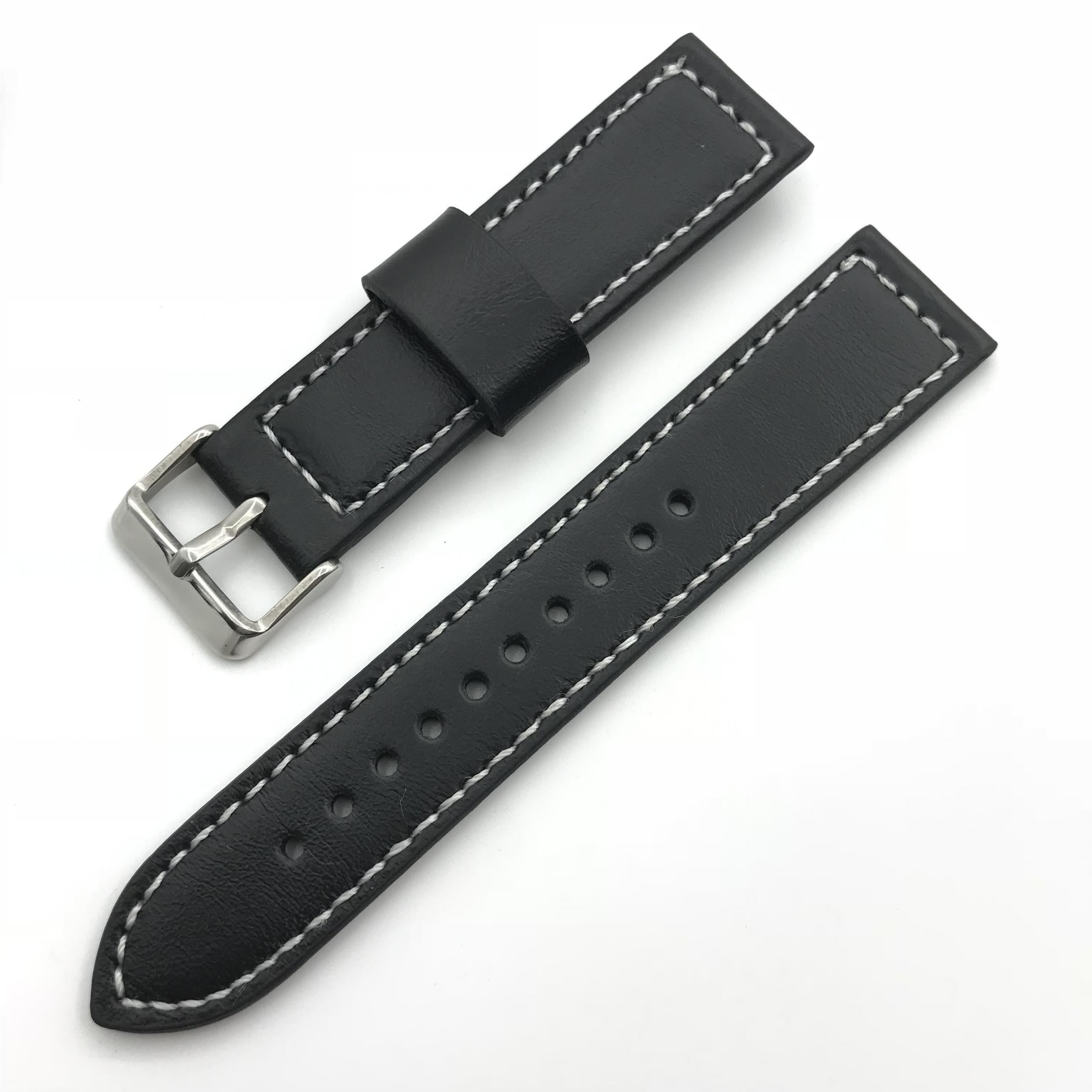 Soft Hand Stitch Straight Hair Smart Watch Strap