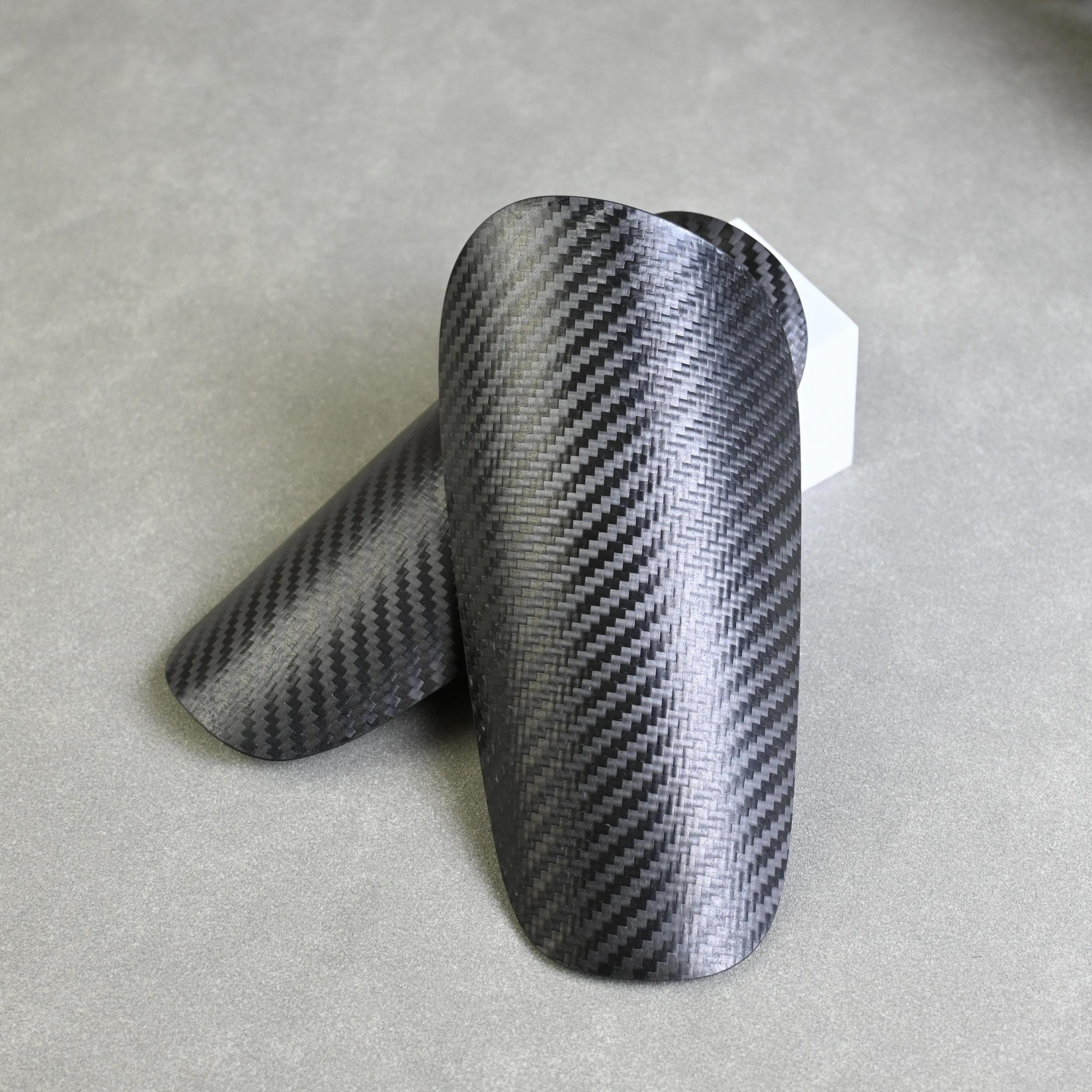 Carbon Fiber Football Shin Guards Lightweight Soccer Training Gear