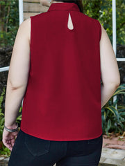 Women's Solid High Neck Tank Top
