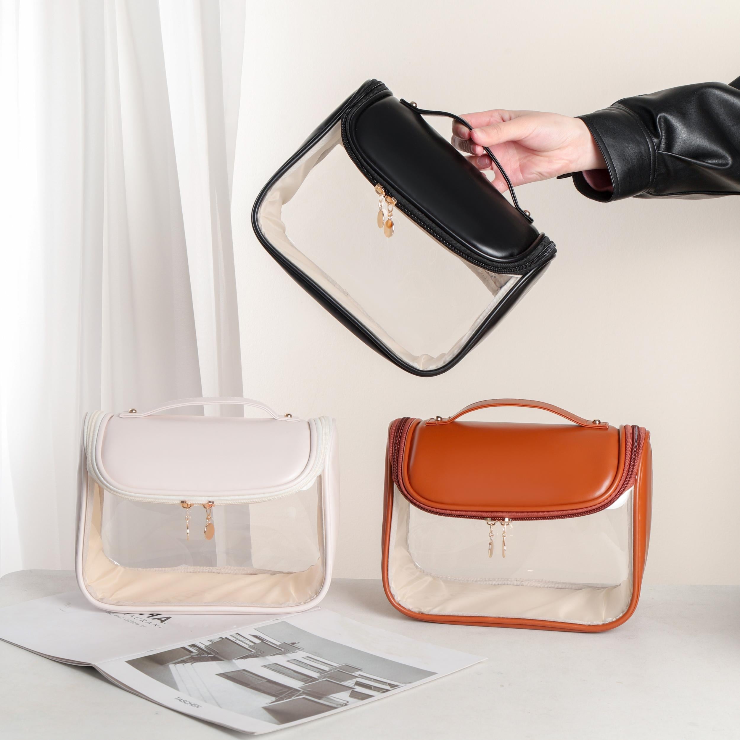 Transparent Cosmetic Bag Portable Toiletry Wash Handbag