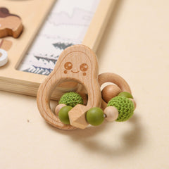Avocado Crochet Teething Toy Teether for Baby