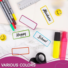 48pcs Colorful Magnetic Erasable Labels for Home Office Garage Whiteboard