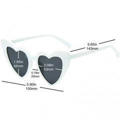 Heart Sunglasses For Women Men Love Theme Photo Booth Props Glasses