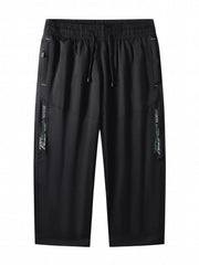 Kids Casual Drawstring Cropped Shorts